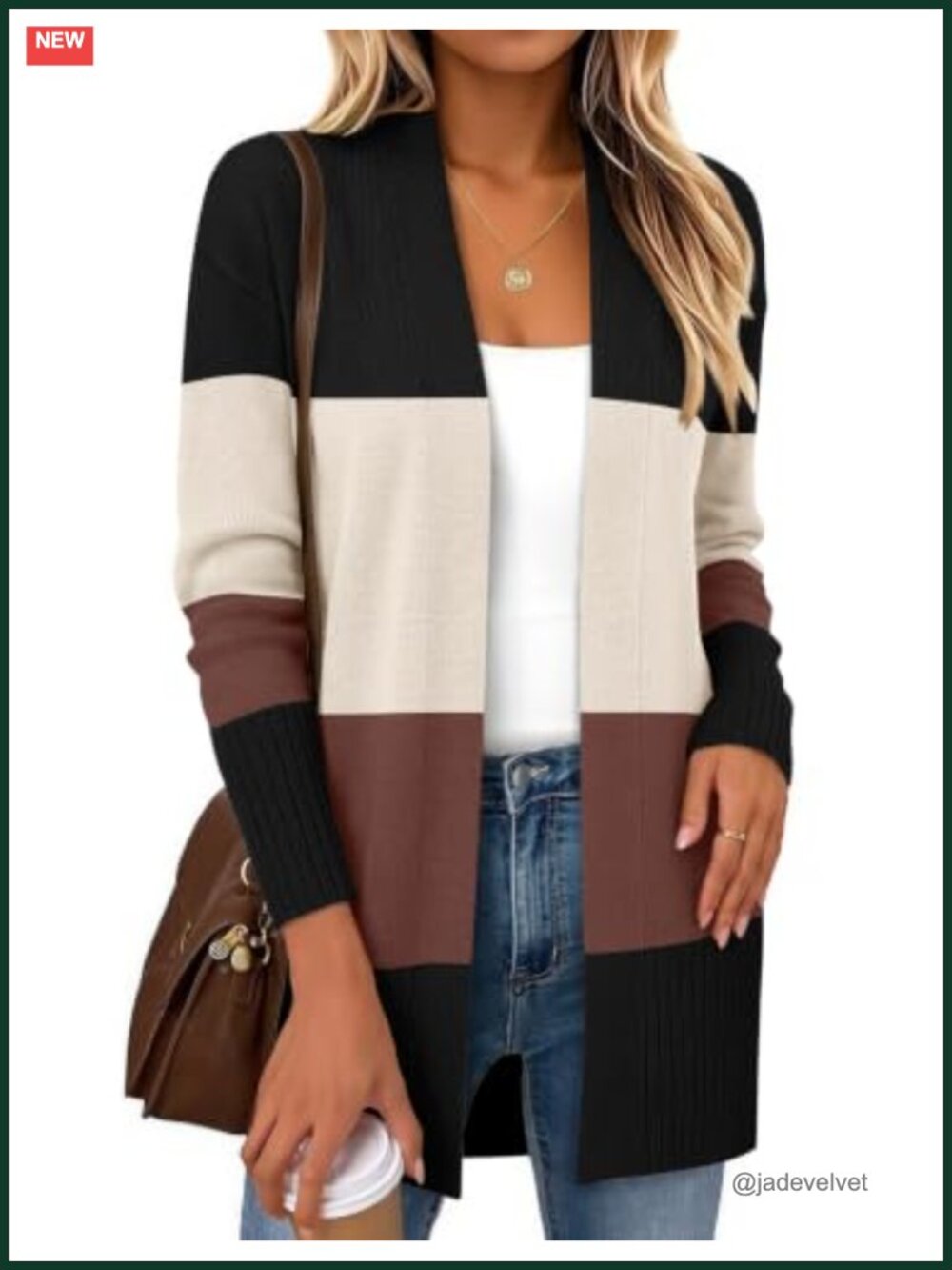 Women's Knit Open Front Cardigan Long Sleeve Lightweight V-Neck Layering Sweater
